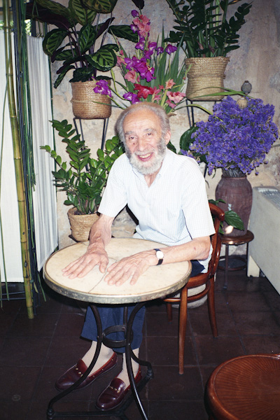 Raimondo Bianchi, founder of the Fioraio Bianchi in Brera, Milan